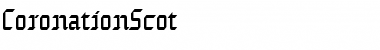 Download CoronationScot Font Download CoronationScot Font