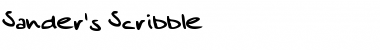 Download Sander's Scribble Font Download Sander's Scribble Font