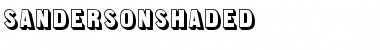 Download SandersonShaded Font Download SandersonShaded Font