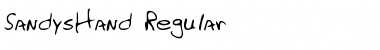 Download SandysHand Font Download SandysHand Font