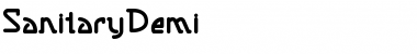Download SanitaryDemi Font Download SanitaryDemi Font
