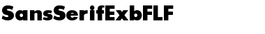 Download SansSerifExbFLF Font Download SansSerifExbFLF Font