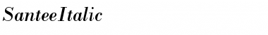 Download SanteeItalic Font Download SanteeItalic Font