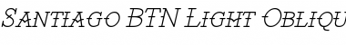 Download Santiago BTN Light Font Download Santiago BTN Light Font