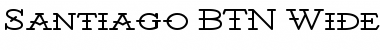 Download Santiago BTN Wide Font Download Santiago BTN Wide Font