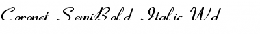 Download Coronet-SemiBold-Italic Wd Font Download Coronet-SemiBold-Italic Wd Font