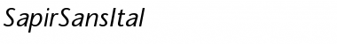 Download SapirSansItal Font Download SapirSansItal Font