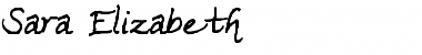 Download Sara Elizabeth Font Download Sara Elizabeth Font