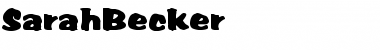 Download SarahBecker Font Download SarahBecker Font