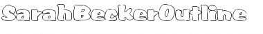 Download SarahBeckerOutline Font Download SarahBeckerOutline Font