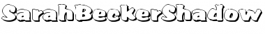 Download SarahBeckerShadow Font Download SarahBeckerShadow Font