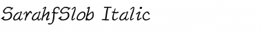 Download SarahfSlob Font Download SarahfSlob Font