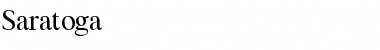 Download Saratoga Font Download Saratoga Font