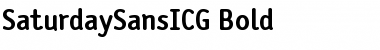 Download SaturdaySansICG Font Download SaturdaySansICG Font