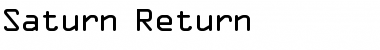Download Saturn Return Font Download Saturn Return Font