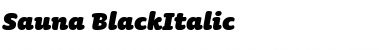 Download Sauna-BlackItalic Font Download Sauna-BlackItalic Font