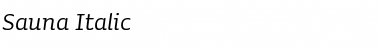 Download Sauna-Italic Font Download Sauna-Italic Font