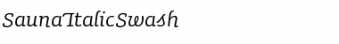 Download SaunaItalicSwash Font Download SaunaItalicSwash Font