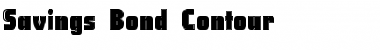 Download Savings Bond Contour Font Download Savings Bond Contour Font