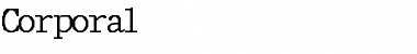 Download Corporal Font Download Corporal Font