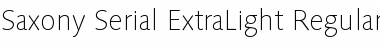 Download Saxony-Serial-ExtraLight Font Download Saxony-Serial-ExtraLight Font