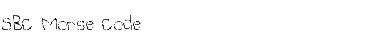Download SBC Morse Code Font Download SBC Morse Code Font
