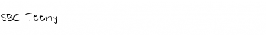 Download SBC Teeny Font Download SBC Teeny Font