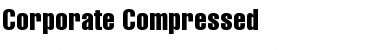 Download Corporate Compressed Font Download Corporate Compressed Font