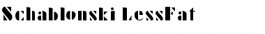 Download Schablonski-LessFat Font Download Schablonski-LessFat Font
