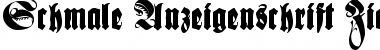 Download Schmale Anzeigenschrift Zier Font Download Schmale Anzeigenschrift Zier Font