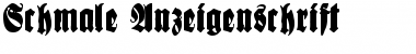 Download Schmale Anzeigenschrift Font Download Schmale Anzeigenschrift Font