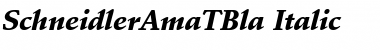 Download SchneidlerAmaTBla Font Download SchneidlerAmaTBla Font