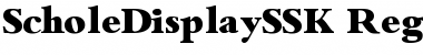 Download ScholeDisplaySSK Font Download ScholeDisplaySSK Font