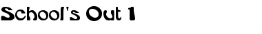 Download School's Out 1 Font Download School's Out 1 Font