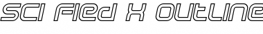 Download Sci Fied X Outline Font Download Sci Fied X Outline Font