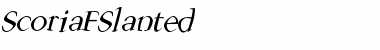 Download ScoriaFSlanted Font Download ScoriaFSlanted Font