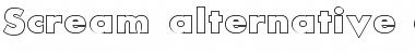 Download Scream alternative outlined Font Download Scream alternative outlined Font