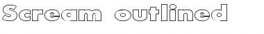 Download Scream outlined Font Download Scream outlined Font