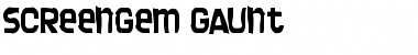 Download Screengem Gaunt Font Download Screengem Gaunt Font