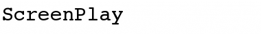 Download ScreenPlay Font Download ScreenPlay Font