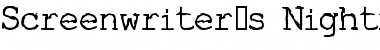 Download Screenwriter's Nightmare Font Download Screenwriter's Nightmare Font