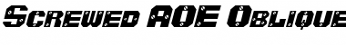 Download Screwed AOE Font Download Screwed AOE Font