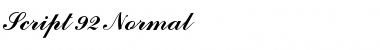 Download Script 92 Font Download Script 92 Font