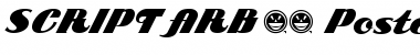 Download SCRIPT ARB-85 Poster Script Font Download SCRIPT ARB-85 Poster Script Font