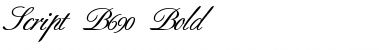 Download Script-B690 Font Download Script-B690 Font