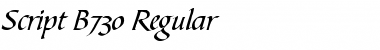 Download Script-B730 Font Download Script-B730 Font