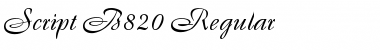 Download Script-B820 Font Download Script-B820 Font