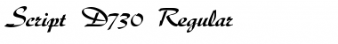 Download Script-D730 Font Download Script-D730 Font