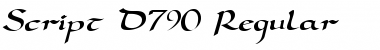 Download Script-D790 Font Download Script-D790 Font