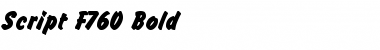Download Script-F760 Font Download Script-F760 Font